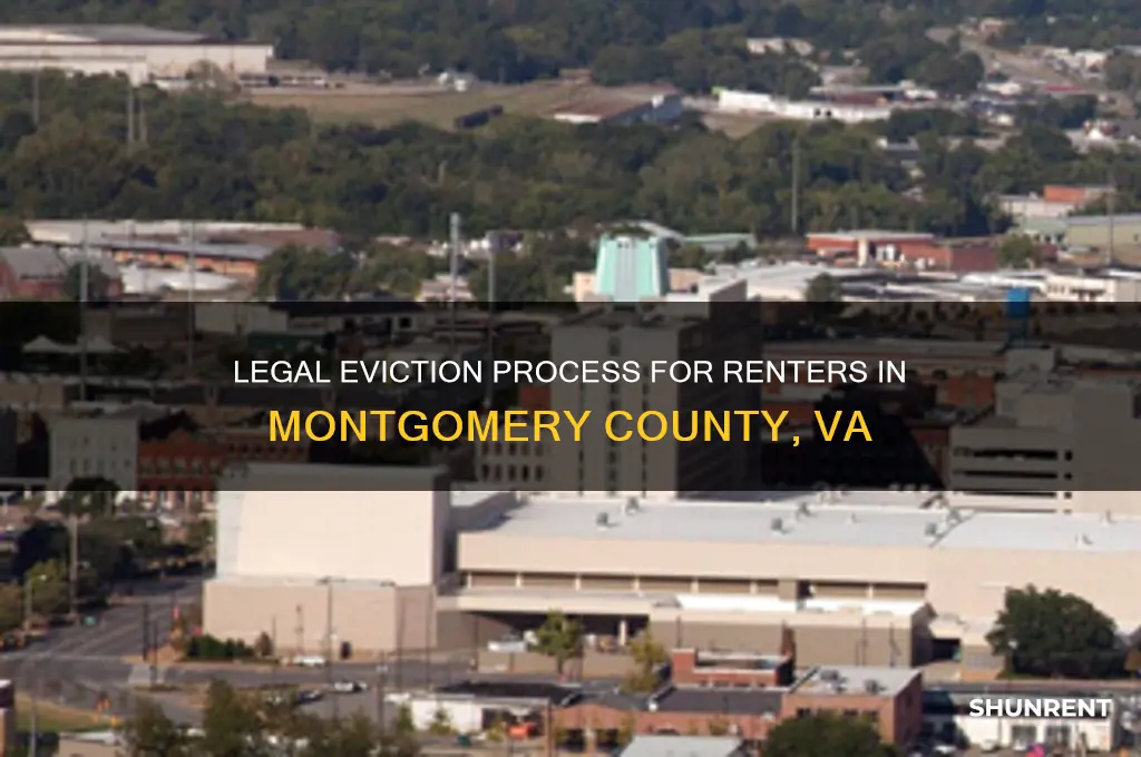 how to legaly evict a renter in montergomery co va