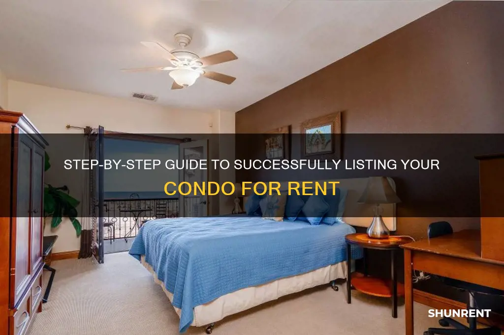 how to list a condo for rent