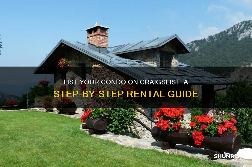 how to list condo for rent on craigslist