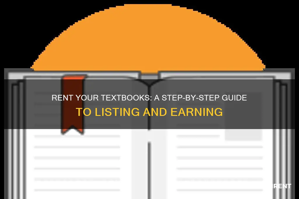 how to list my textbooks for rent