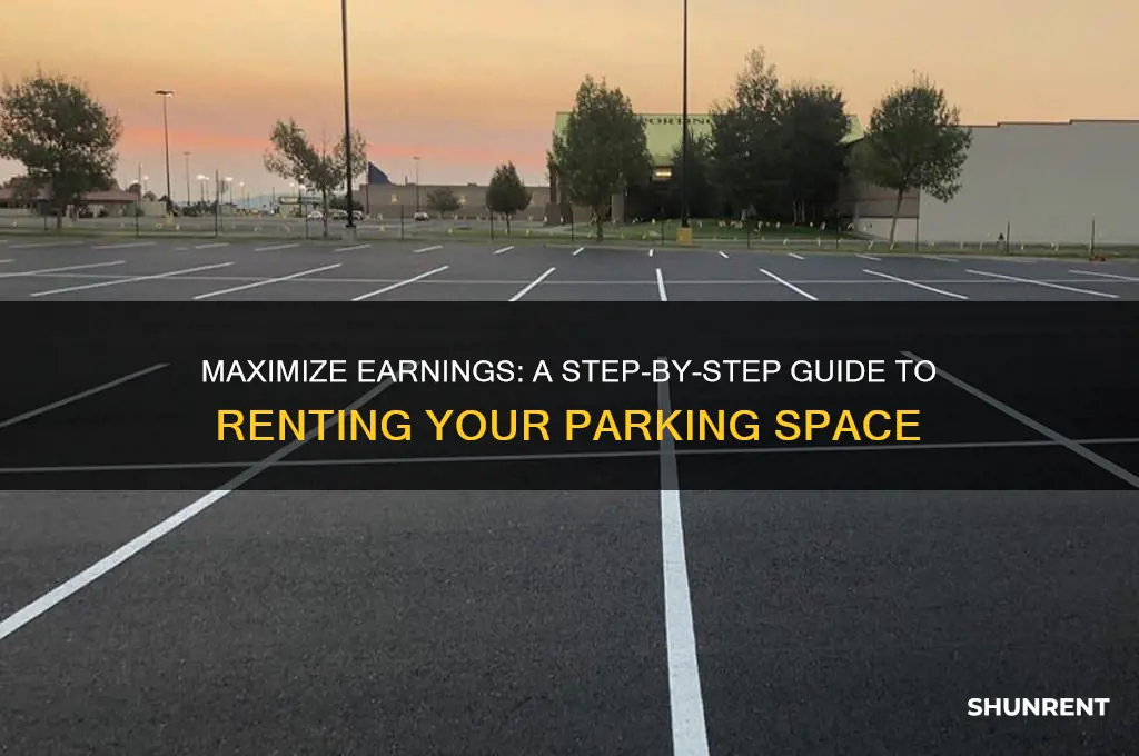 how to list parking space for rent