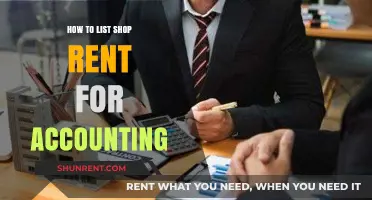 Efficiently Listing Shop Rent for Accurate Accounting: A Step-by-Step Guide