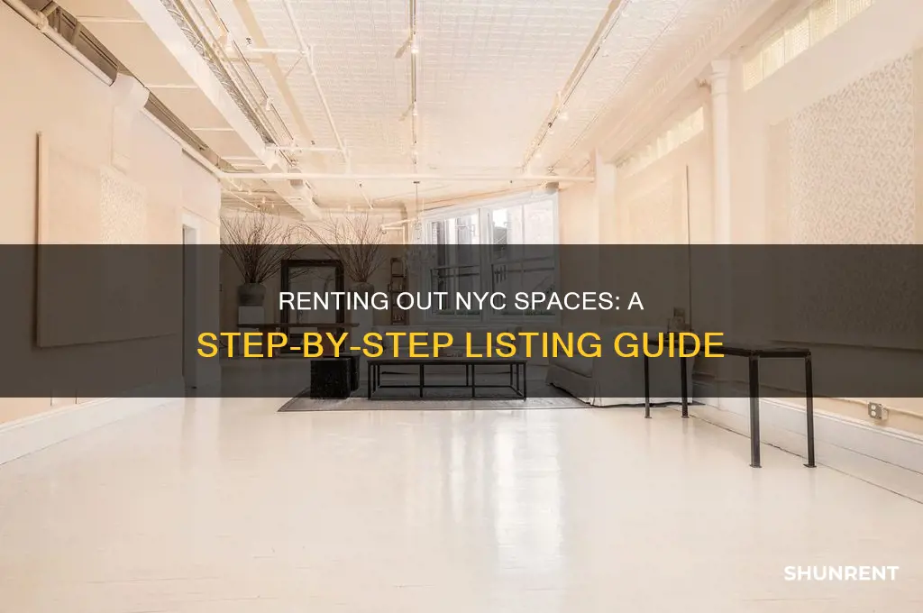 how to list spaces for rent nyc