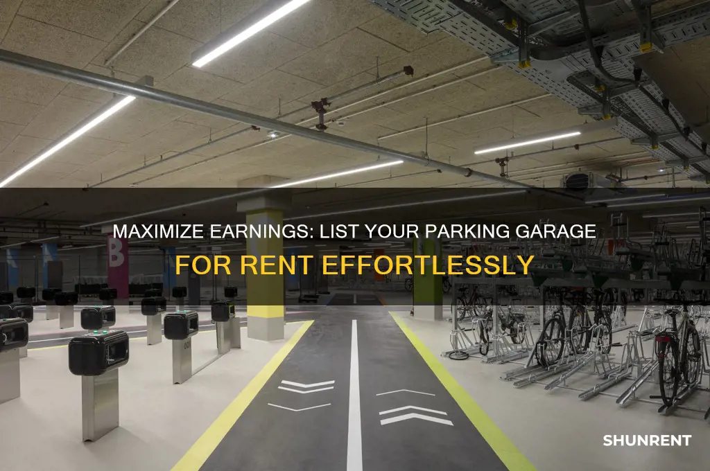 how to list your parking garage for rent