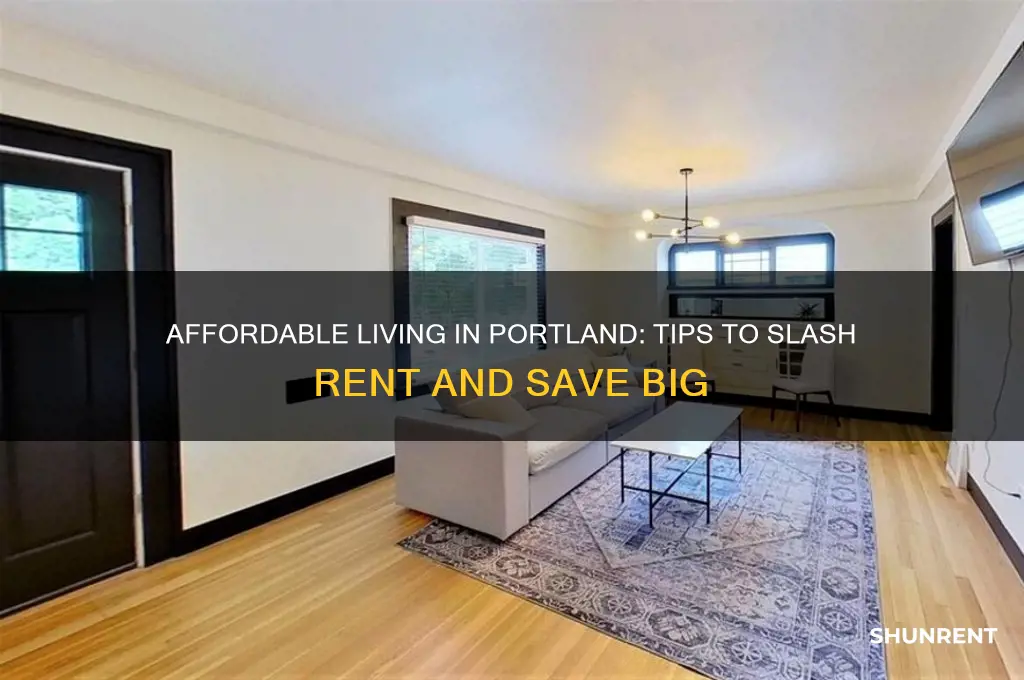 how to live cheaply in portland rent