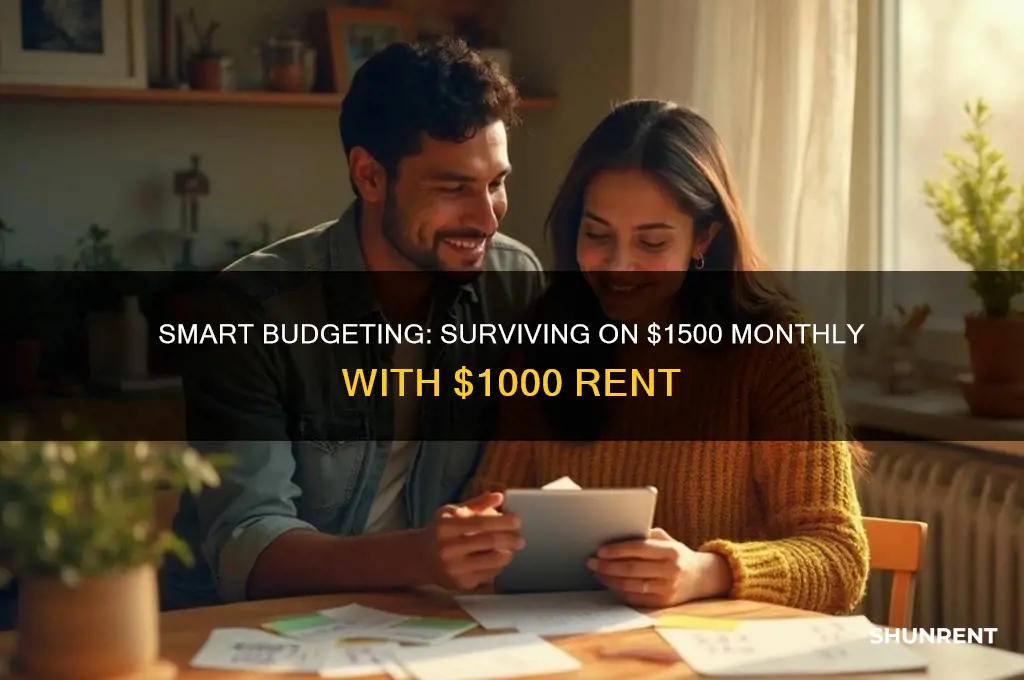 how to live off 1500 a month with 1000 rent