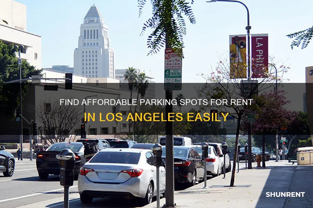 how to locate parking spots for rent los angeles