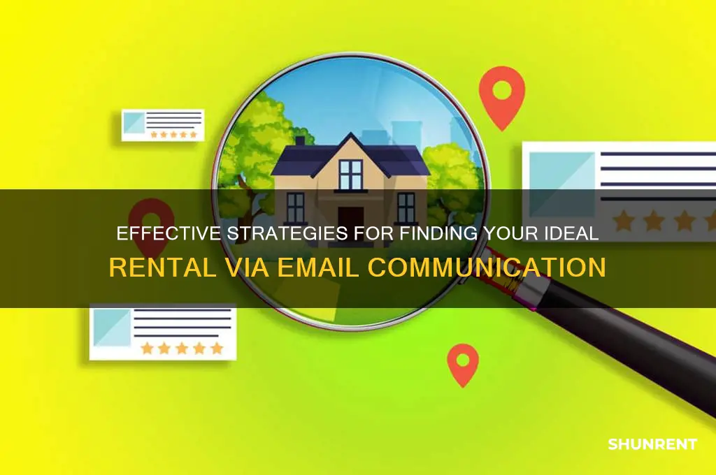 how to look for a place to rent email