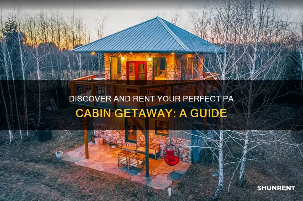 how to look up and rent cabin in pa