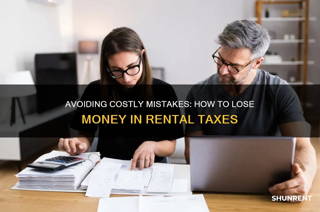 how to lose money in renting taxes