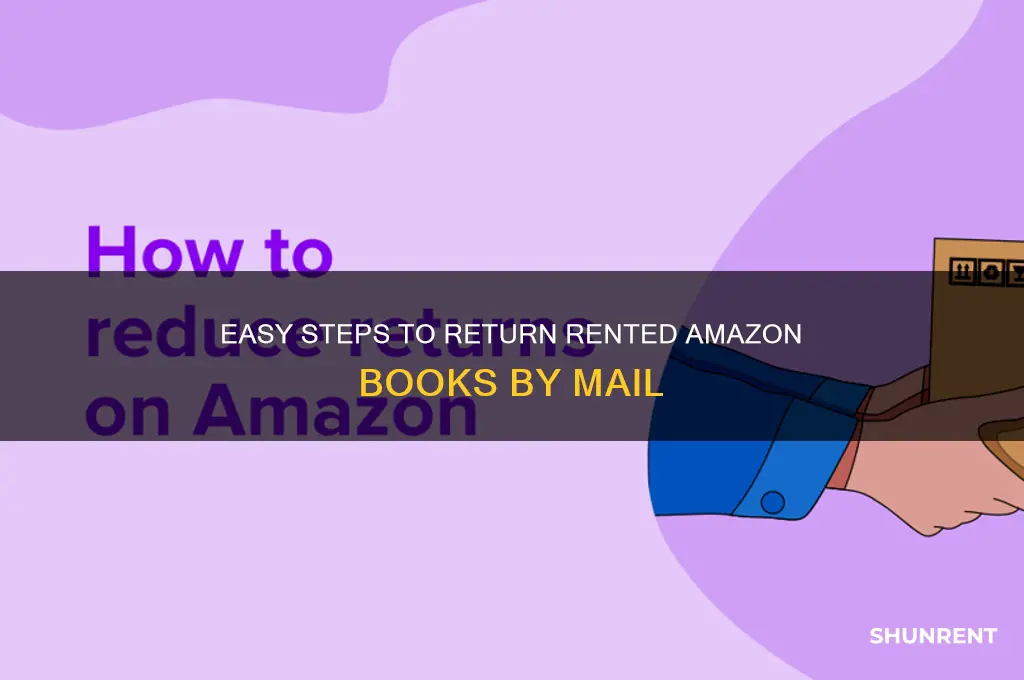 how to mail back rented books from amazon