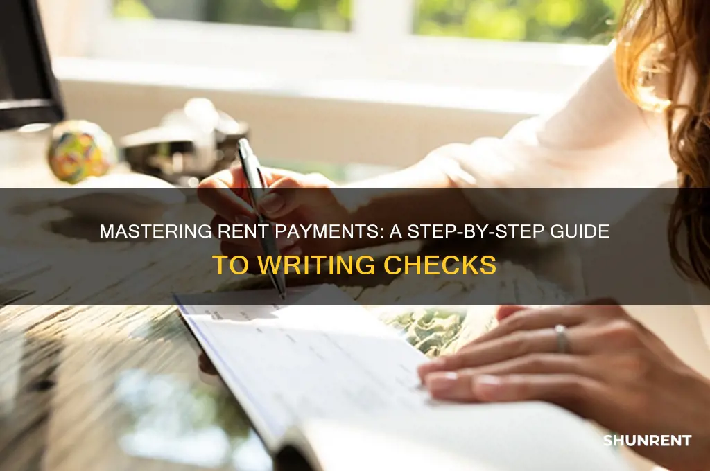 how to make a che k for rent