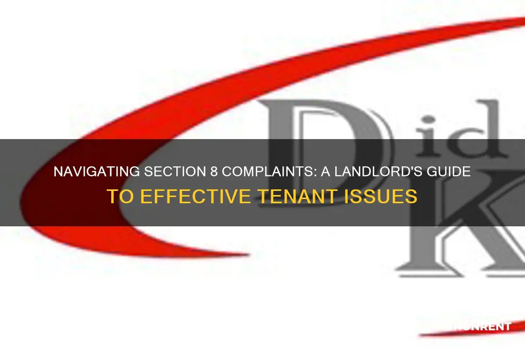 how to make a complaint about a section 8 renter
