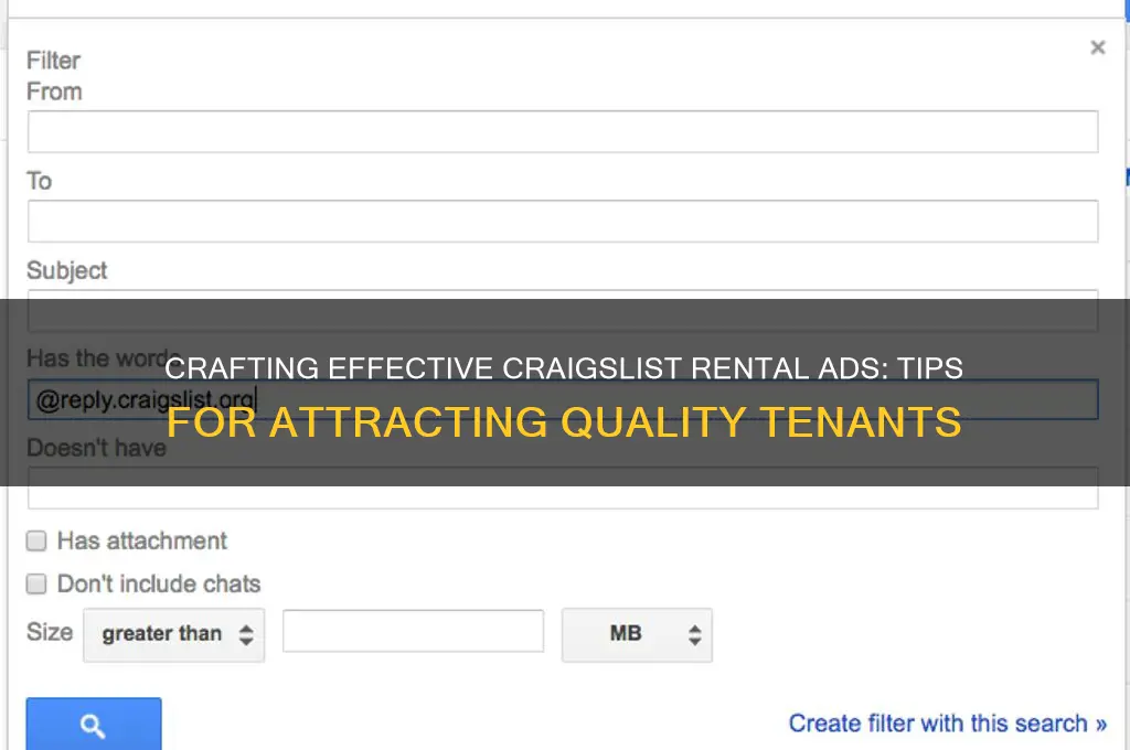 how to make a good rent post craigslist