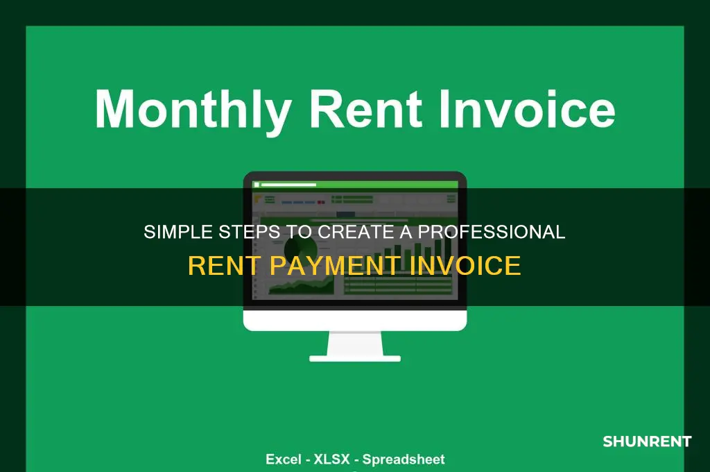 how to make a invoice for rent payment