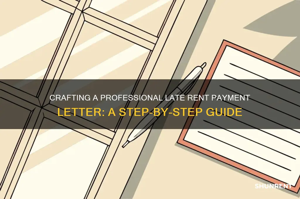 how to make a letter for late rent payments