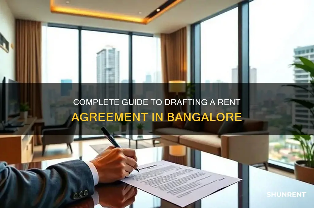 how to make a rent agreement in bangalore