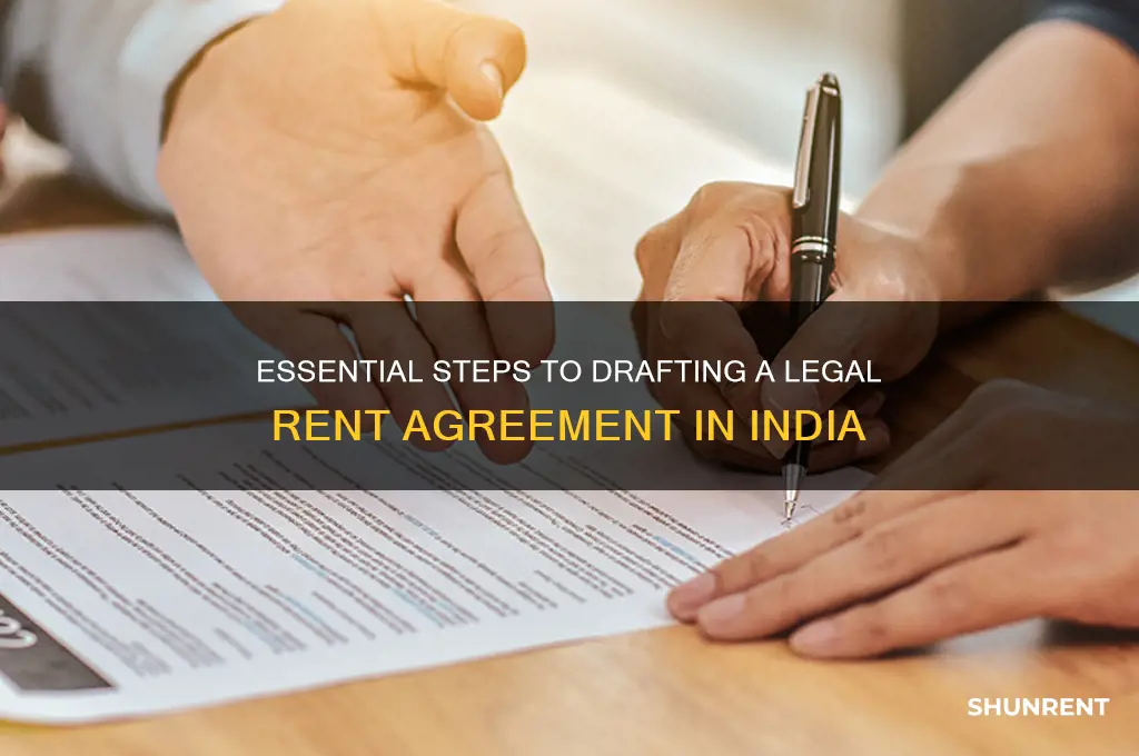 how to make a rent agreement in india
