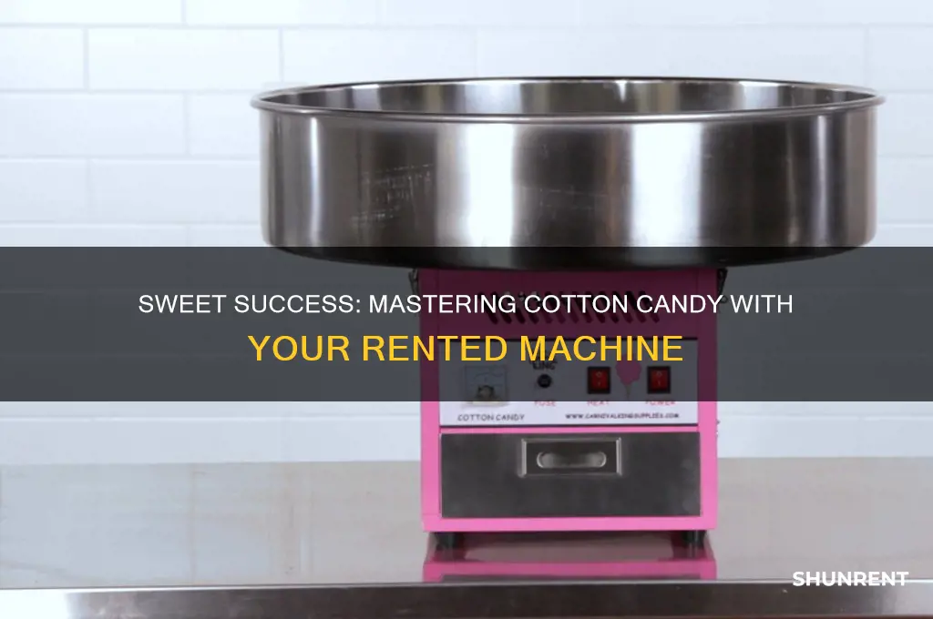 how to make cotton candy with a rented machine