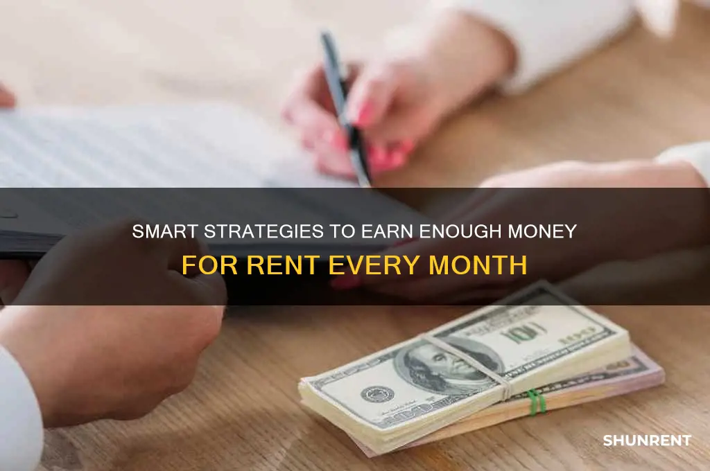 how to make enough money for rent