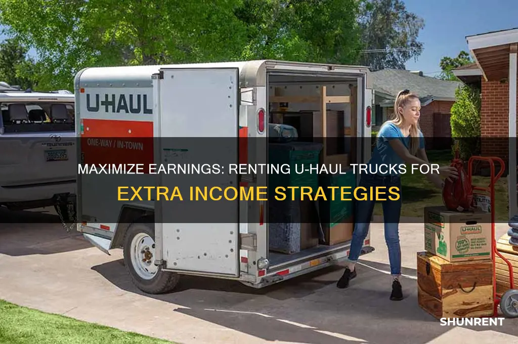 how to make extra money renting uhaul trucks