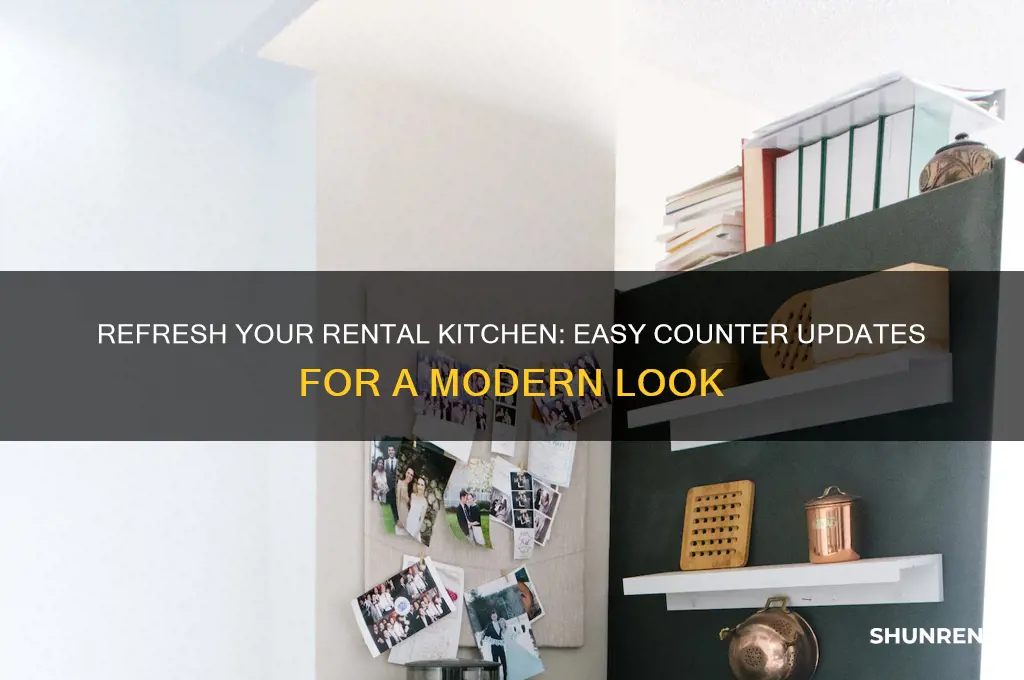 how to make kitchen counter look updated when renting