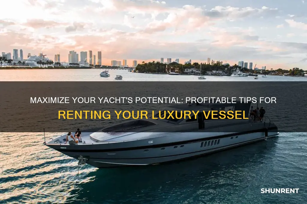 how to make money renting my yacht
