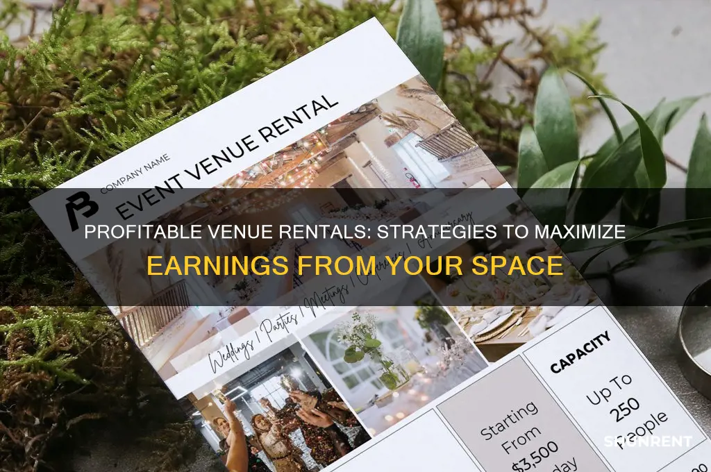 how to make money renting out venues