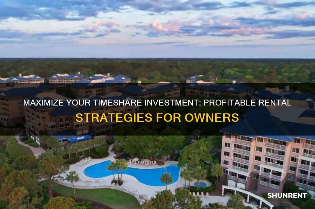 how to make money renting your timeshare