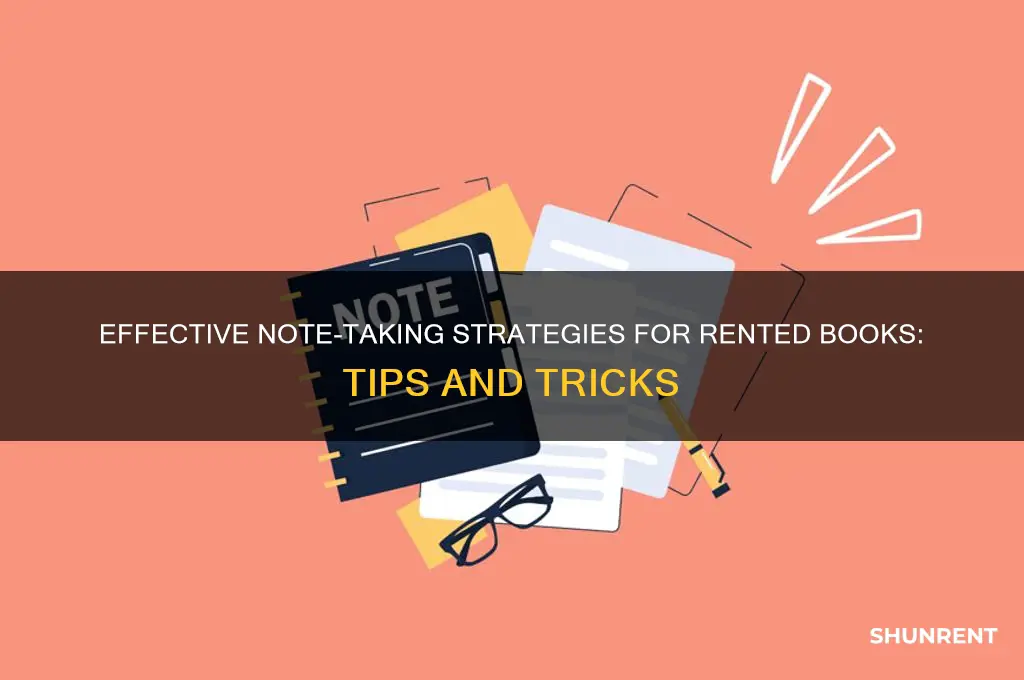 how to make notes on rented books