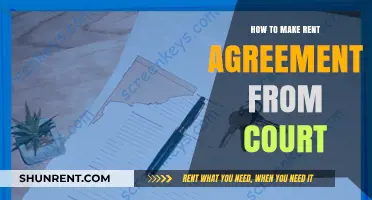 Drafting a Legally Binding Rent Agreement Through Court Procedures