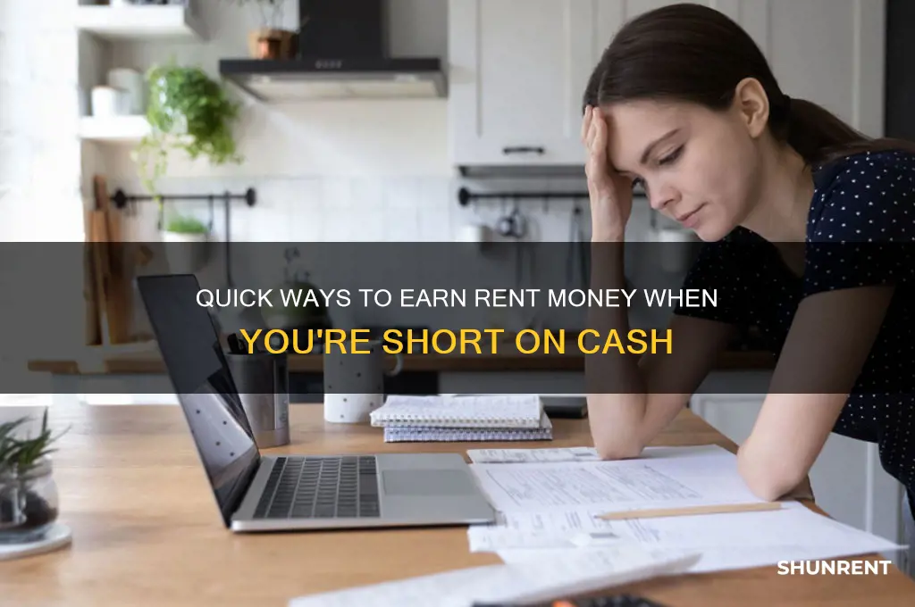 how to make rent money when your short