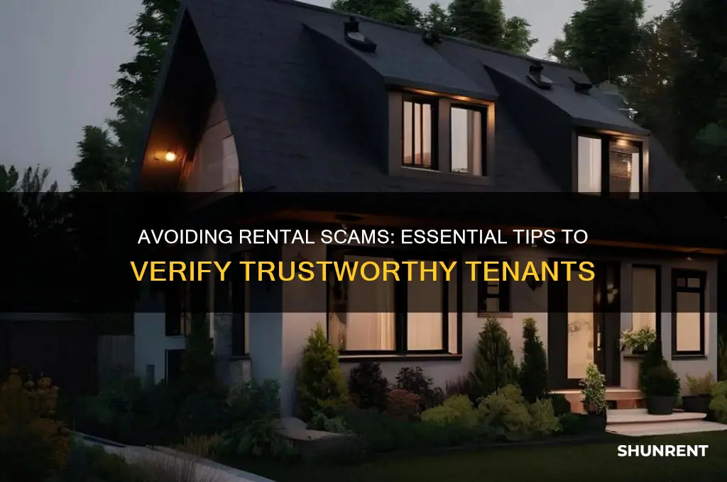 how to make sure renter is not a scammer