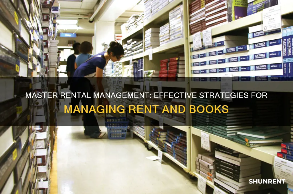 how to manage rental book on managing rent