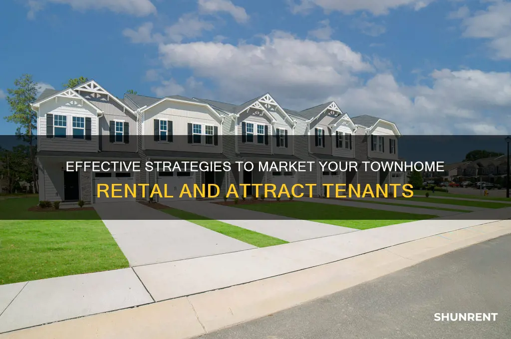 how to market a townhome to rent