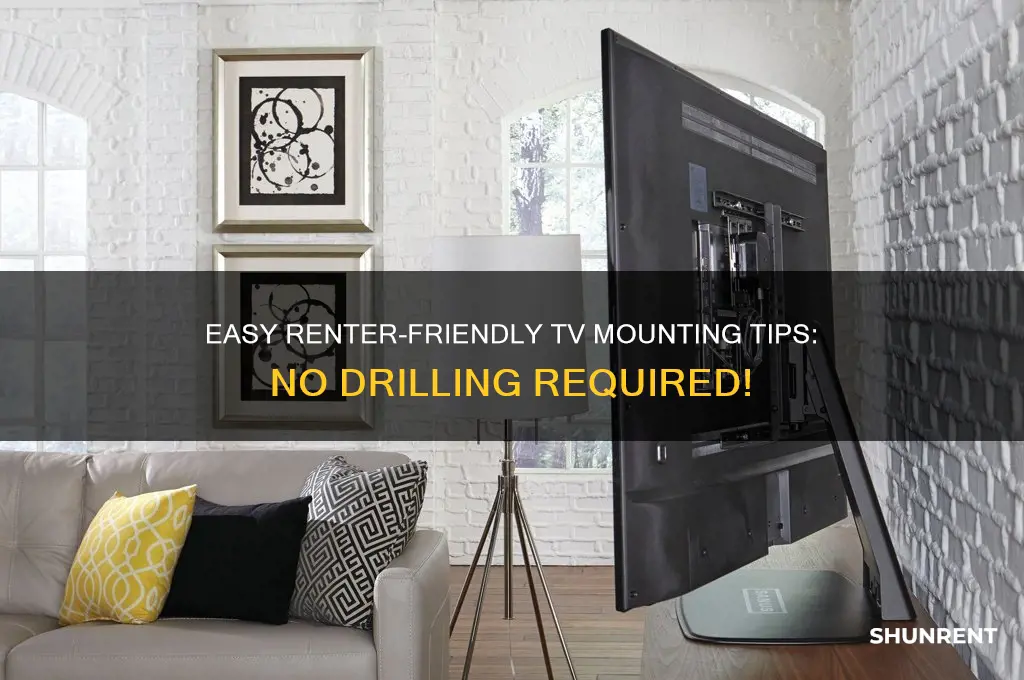 how to mount a tv renter friendly
