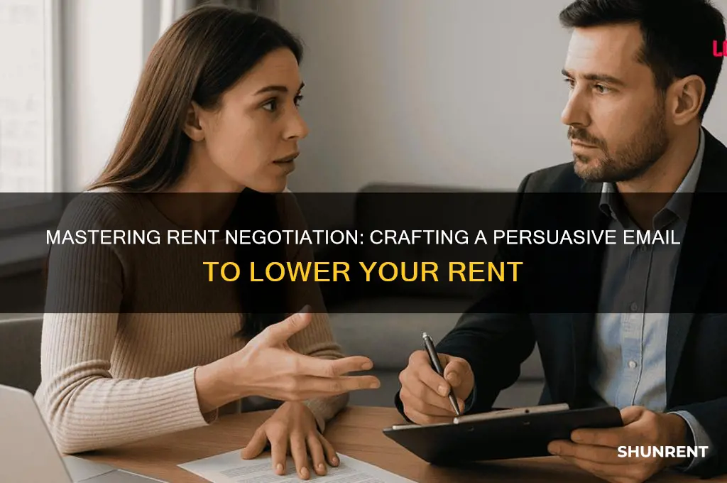 how to negotiate rent in an email