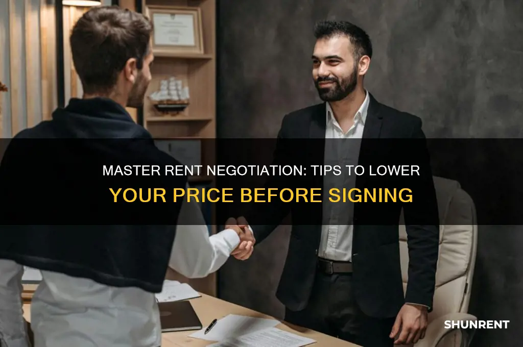 how to negotiate rent price before signing