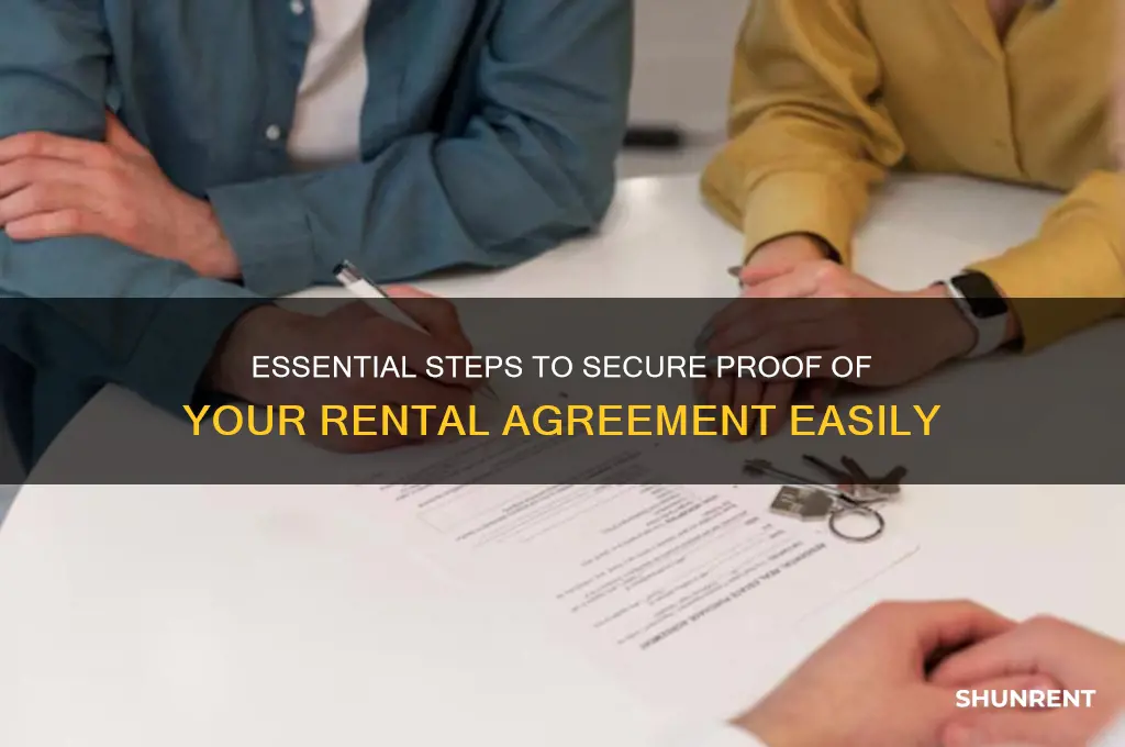 how to obtain proof of renting a place