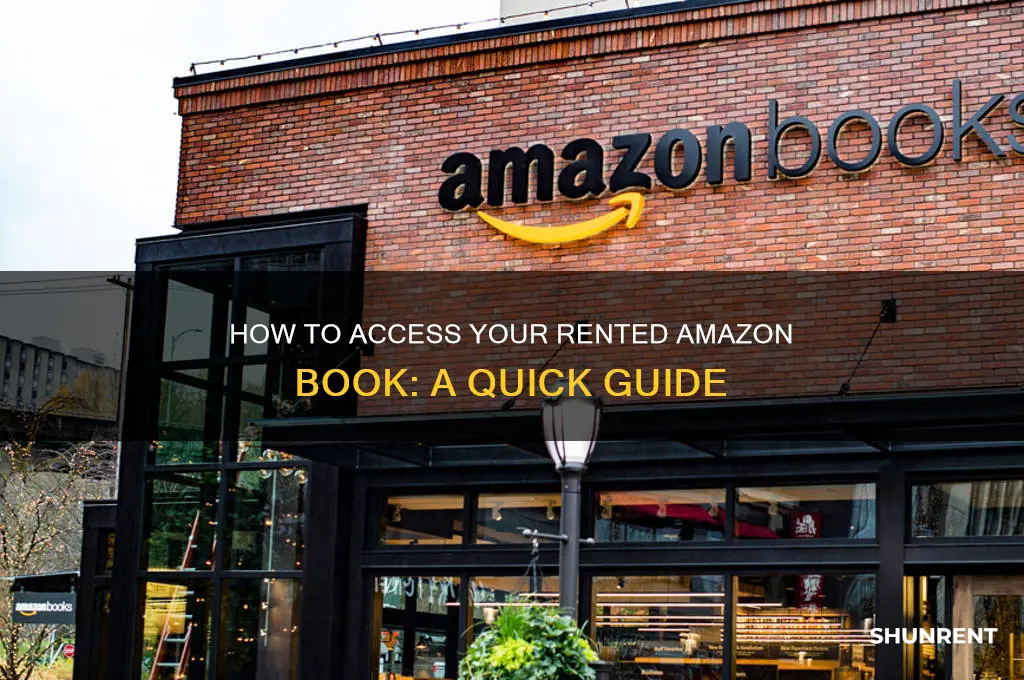 how to open a book you rented on amazon