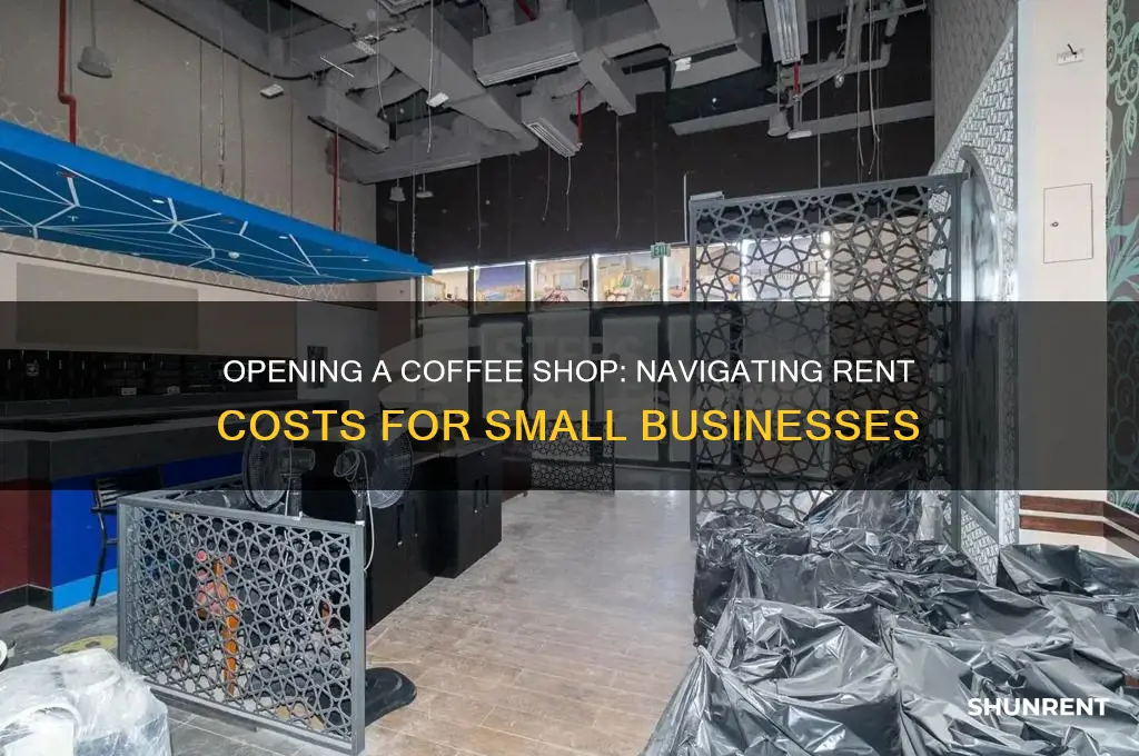 how to open up a small coffee shop rent fee