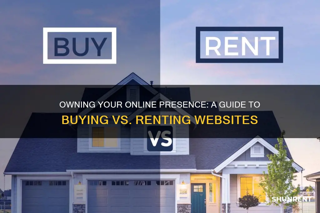 how to ownm a website instead of rent