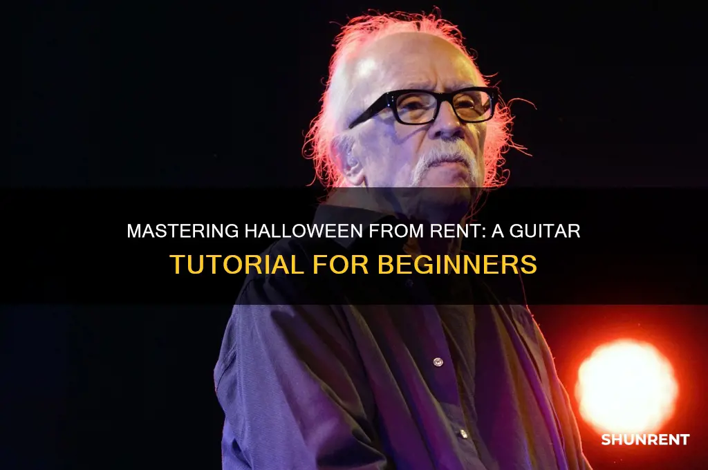 how to play halloween from rent on guitar