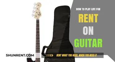 Mastering Life for Rent: A Guitarist's Guide to Playing the Hit Song