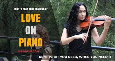 Master Rent's Seasons of Love: Easy Piano Tutorial for Beginners