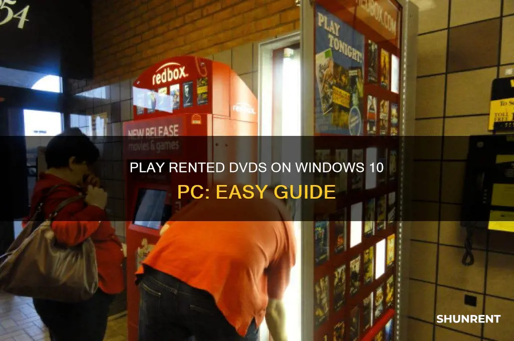 how to play rented dvd on my pc windows 10