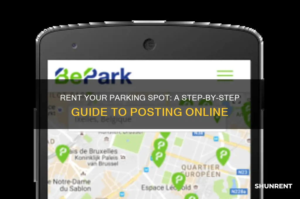 how to post a parking spot for rent