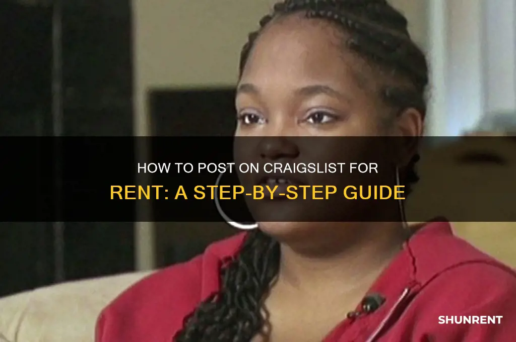 how to post on craigslist asking for rent