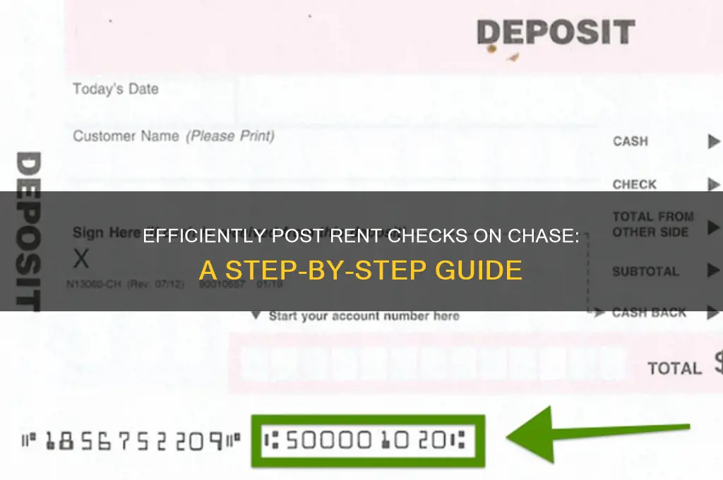 how to post rent checks on chase