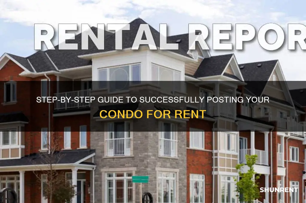 how to post sa condo for rent
